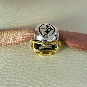 Pandora NFL Pittsburgh Steelers Football Helmet Charm Pendant